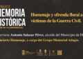 VI Jornadas de Memoria Histórica | Acto en memoria de las víctimas de la Guerra Civil