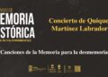VI Jornadas de Memoria Histórica | Concierto de Quique Martínez Labrador
